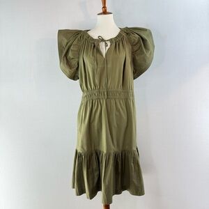 JOE'S Jeans The Athena Olive Green 100% Organic Cotton Dress NWOT